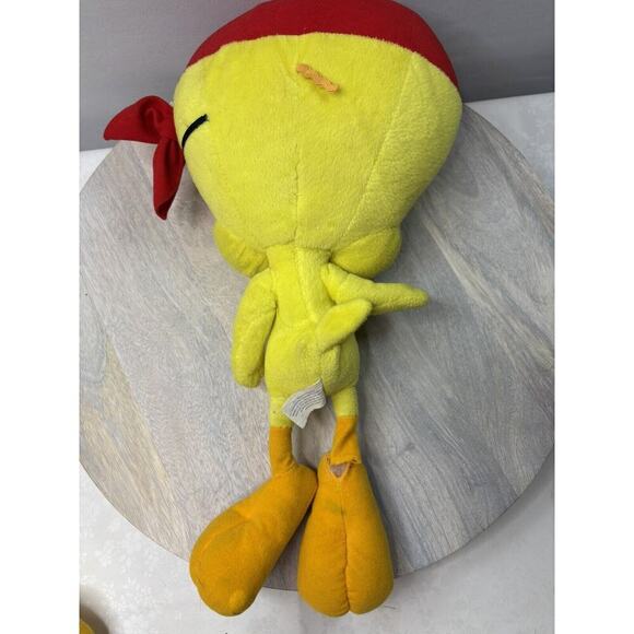 Tweety Bird Plush Pirate Looney Tunes Warner Brothers See Pics Damage - Picture 5 of 8